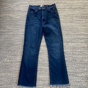 Mother Hustler Ankle Fray Denim in Home Movie wash. Barely worn, size 26.